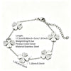 Women's Stainless Steel Four Leaf Clover Flower Bracelet With Electroplated Finish Elegant Temperament Style Light Luxury Jewelry