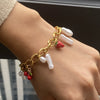 Women's Stainless Steel Fruit Geometric Electroplating Jewelry Bracelet