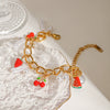 Women's Stainless Steel Fruit Geometric Electroplating Jewelry Bracelet