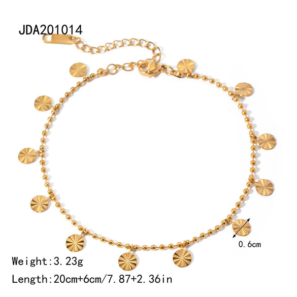 Women's Stainless Steel Geometric Anklet Jewelry