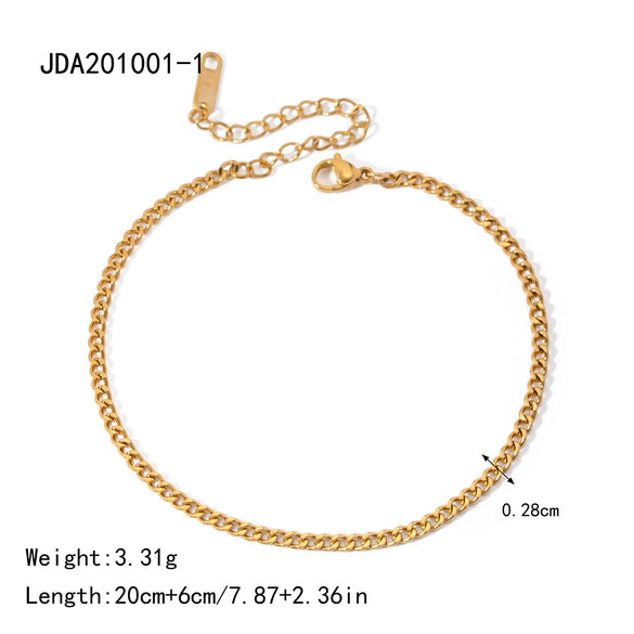 Women's Stainless Steel Geometric Anklet Jewelry