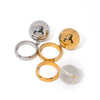 Women's Stainless Steel Geometric Ball Pendant Ring Jewelry Electroplated