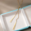 Women's Stainless Steel Geometric Box Chain Necklace With Electroplating Treatment Light Luxury And Exquisite Design