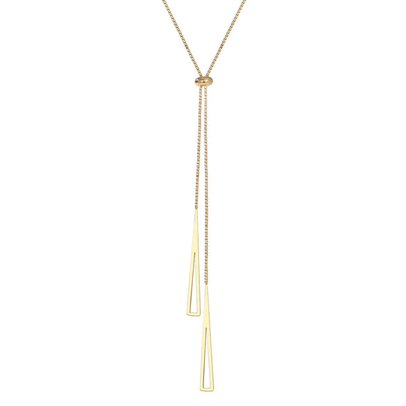 Women's Stainless Steel Geometric Box Chain Necklace With Electroplating Treatment Light Luxury And Exquisite Design