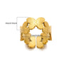 Women's Stainless Steel Geometric Butterfly Open Leaf Snake Retro Popular Ring With Electroplating