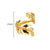 Women's Stainless Steel Geometric Butterfly Snakeshaped Opening Retro Popular Electroplated Ring