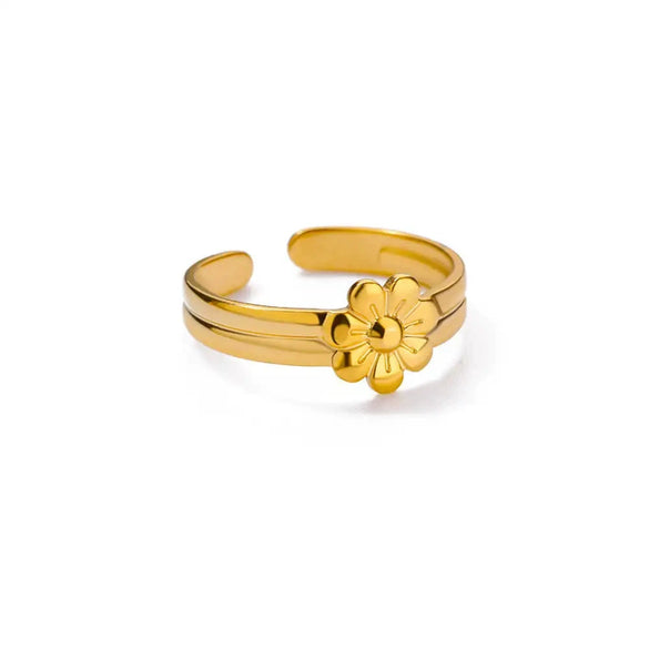 Women's Stainless Steel Geometric Butterfly Snakeshaped Opening Retro Popular Electroplated Ring
