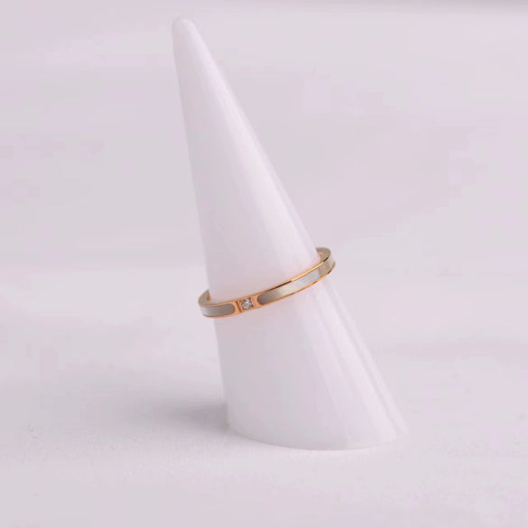 Women's Stainless Steel Geometric Cartoon Trendy Ring Jewelry