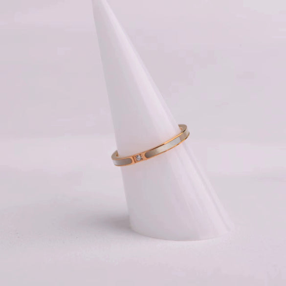 Women's Stainless Steel Geometric Cartoon Trendy Ring Jewelry