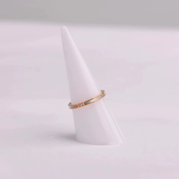 Women's Stainless Steel Geometric Cartoon Trendy Ring Jewelry