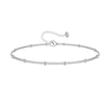 Women's Stainless Steel Geometric Chain Bracelet Set With Flat Snake Chain And Paperclip Chain Electroplated Simple Versatile Jewelry