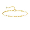 Women's Stainless Steel Geometric Chain Bracelet Set With Flat Snake Chain And Paperclip Chain Electroplated Simple Versatile Jewelry