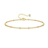 Women's Stainless Steel Geometric Chain Bracelet Set With Flat Snake Chain And Paperclip Chain Electroplated Simple Versatile Jewelry