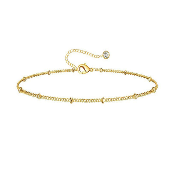 Women's Stainless Steel Geometric Chain Bracelet Set With Flat Snake Chain And Paperclip Chain Electroplated Simple Versatile Jewelry