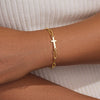 Women's Stainless Steel Geometric Cross Bracelet With Electroplated Finish Fashion Simple Friendship Gift Jewelry