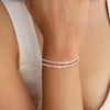 Women's Stainless Steel Geometric Cross Bracelet With Electroplated Finish Fashion Simple Friendship Gift Jewelry