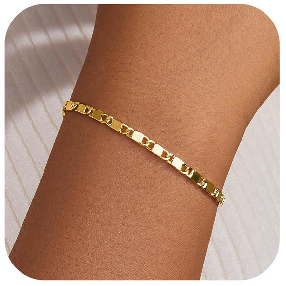 Women's Stainless Steel Geometric Cross Bracelet With Electroplated Finish Fashion Simple Friendship Gift Jewelry