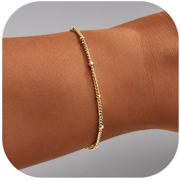 Women's Stainless Steel Geometric Cross Bracelet With Electroplated Finish Fashion Simple Friendship Gift Jewelry