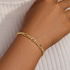 Women's Stainless Steel Geometric Cross Bracelet With Electroplated Finish Fashion Simple Friendship Gift Jewelry