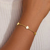 Women's Stainless Steel Geometric Cross Bracelet With Electroplated Finish Fashion Simple Friendship Gift Jewelry