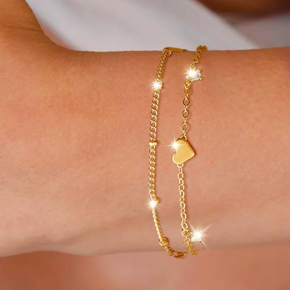 Women's Stainless Steel Geometric Cross Bracelet With Electroplated Finish Fashion Simple Friendship Gift Jewelry
