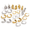 Women's Stainless Steel Geometric Cshaped Electroplated Earrings