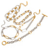 Women's Stainless Steel Geometric Cuban Bracelet With Electroplating Jewelry