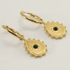 Women's 316L Stainless Steel Geometric Diamond Earrings 18K Gold Plated