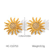 Women's Stainless Steel Geometric Diamond Wing Earrings