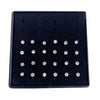 Women's Stainless Steel Geometric Diamondencrusted Nose Studs And Rings Body Piercing Jewelry