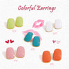 Women's Stainless Steel Geometric Drop Oil Earrings With Electroplating Design