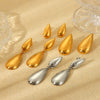 Women's Stainless Steel Geometric Dropshaped Electroplated Drop Earrings
