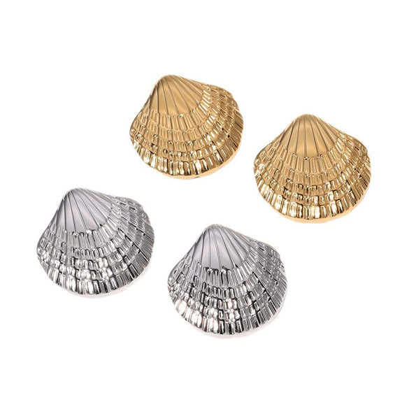 Women's Stainless Steel Geometric Earrings Minimalist Style Electroplated