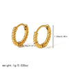 Women's Stainless Steel Geometric Electroplated Earrings