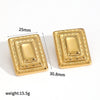 Women's Stainless Steel Geometric Electroplated Earrings