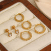Women's Stainless Steel Geometric Electroplated Earrings