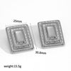 Women's Stainless Steel Geometric Electroplated Earrings