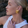 Women's Stainless Steel Geometric Electroplated Earrings