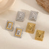 Women's Stainless Steel Geometric Electroplated Earrings