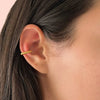 Women's Stainless Steel Geometric Electroplated Round Ear Clip Earrings Jewelry