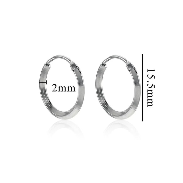 Women's Stainless Steel Geometric Fish Pattern Electroplated Circle Square Line Earrings