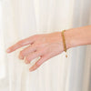 Women's Stainless Steel Geometric Gold Electroplated Chain Bracelet