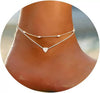 Women's Stainless Steel Geometric Heart Fishbone Snake Chain Fine Bead Paperclip Anklet Simple Fashion Foot Jewelry