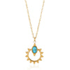 Women's Stainless Steel Geometric Hollow Pendant Necklace With Ochain And Electroplating