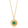 Women's Stainless Steel Geometric Hollow Pendant Necklace With Ochain And Electroplating