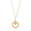Women's Stainless Steel Geometric Hollow Pendant Necklace With Ochain And Electroplating