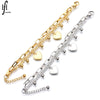 Women's Stainless Steel Geometric Love Heart Electroplated Bracelet