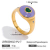 Women's Stainless Steel Geometric Love Ring Jewelry With Electroplating Light Luxury Highend
