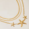 Women's Stainless Steel Geometric Marine Necklace With Electroplating Light Luxury And High End Design