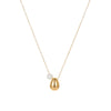 Women's Stainless Steel Geometric Minimalist Design Electroplated Imitation Pearl Pendant Necklace